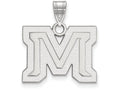 14k White Gold Logoart Montana State University Medium Pendant