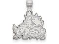 14k White Gold Logoart Texas Christian University Small Pendant