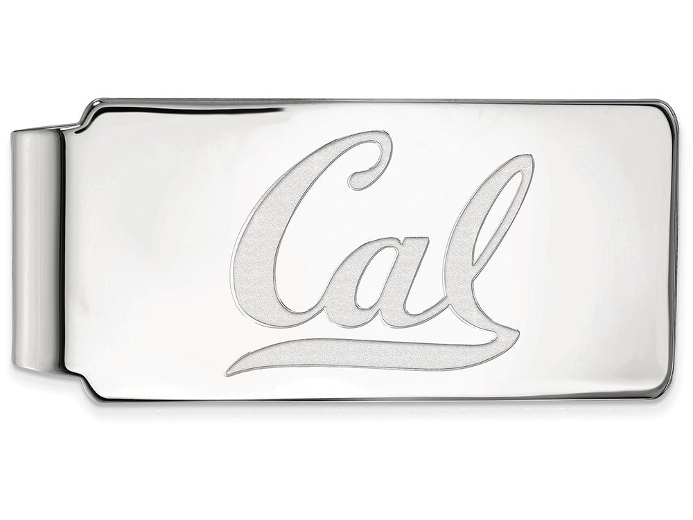 14k White Gold Logoart University Of California Berkeley Money Clip