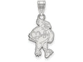 14k White Gold Logoart Iowa State University Large Pendant