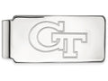 14k White Gold Logoart Georgia Institute Of Technology Money Clip