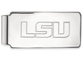 14k White Gold Logoart Louisiana State University Money Clip