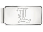14k White Gold Logoart University Of Louisville Money Clip