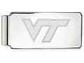 14k White Gold Logoart Virginia Tech Money Clip