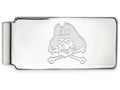 14k White Gold Logoart East Carolina University Money Clip
