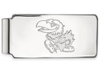 14k White Gold Logoart University Of Kansas Money Clip
