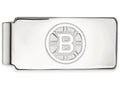 14k White Gold Nhl Logoart Boston Bruins Money Clip