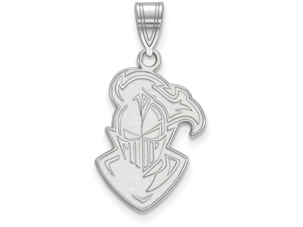 14k White Gold Logoart Furman University Large Pendant