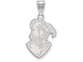 14k White Gold Logoart Furman University Large Pendant