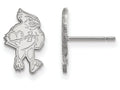 14k White Gold Logoart Iowa State University Small Post Earrings