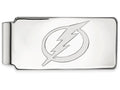 14k White Gold Nhl Logoart Tampa Bay Lightning Money Clip