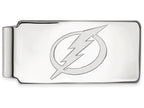 14k White Gold Nhl Logoart Tampa Bay Lightning Money Clip