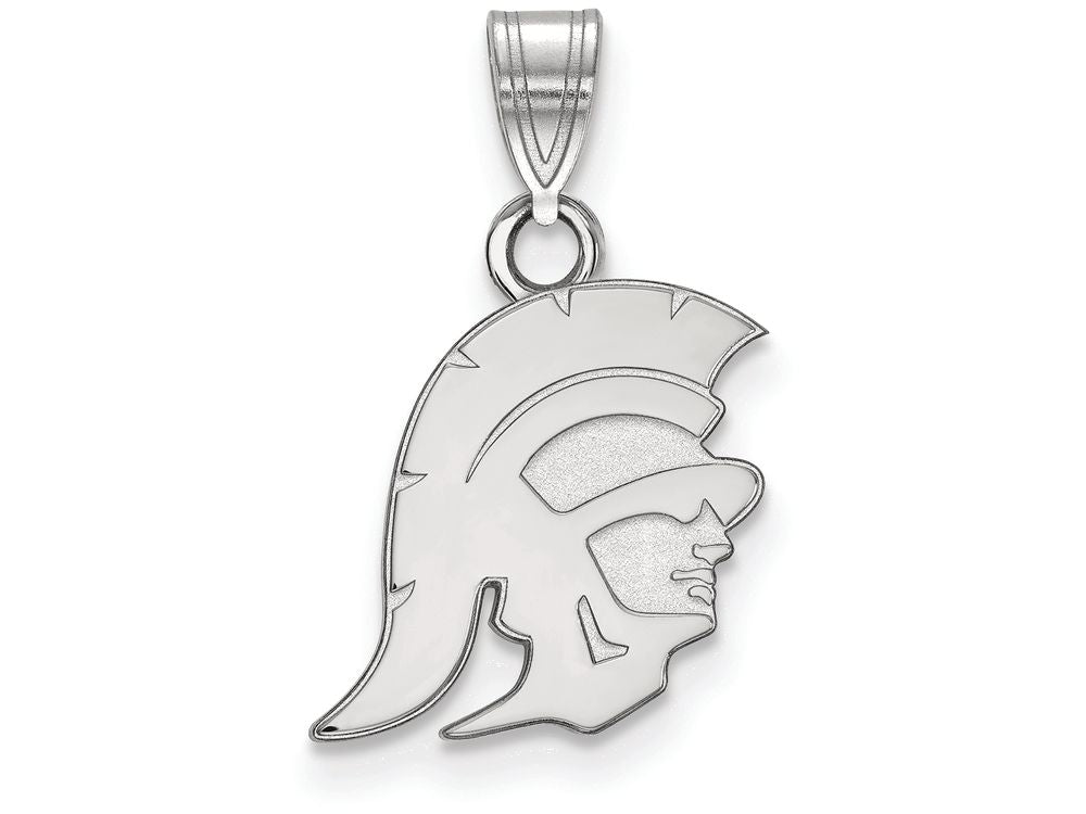 Logoart 14k White Gold University Of Southern California Small Pendant