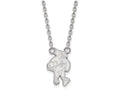 14k White Gold Logoart Iowa State University Large Pendant Necklace