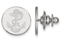 14k White Gold Logoart Navy Lapel Pin