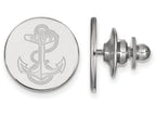 14k White Gold Logoart Navy Lapel Pin