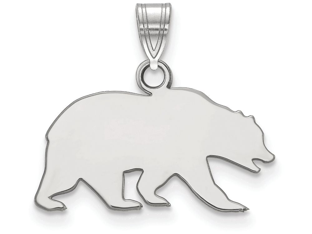 14k White Gold Logoart University Of California Berkeley Small Pendant