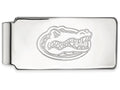 14k White Gold Logoart University Of Florida Money Clip