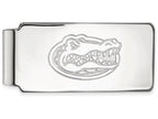 14k White Gold Logoart University Of Florida Money Clip