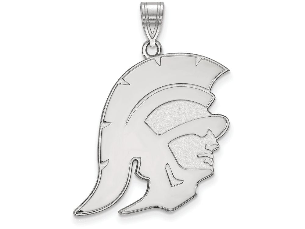 Logoart 14k White Gold University Of Southern California Extra Large  Pendant