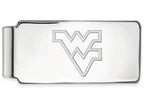 14k White Gold Logoart West Virginia University Money Clip
