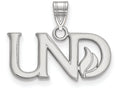 14k White Gold Logoart University Of North Dakota Small Pendant