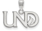14k White Gold Logoart University Of North Dakota Small Pendant