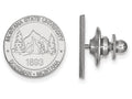 14k White Gold Logoart Montana State University Crest Lapel Pin