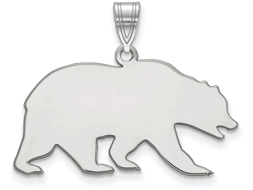 14k White Gold Logoart University Of California Berkeley Large Pendant