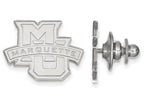 14k White Gold Logoart Marquette University Lapel Pin