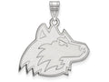 14k White Gold Logoart Northern Illinois University Large Pendant