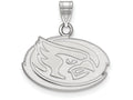 14k White Gold Logoart Iowa State University Small Pendant