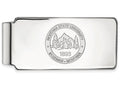 14k White Gold Logoart Montana State University Money Clip Crest