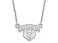 14k White Gold Logoart Baylor University Small Pendant Necklace