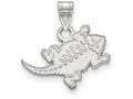 14k White Gold Logoart Texas Christian University Small Pendant