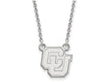 14k White Gold Logoart University Of Colorado Small Pendant Necklace