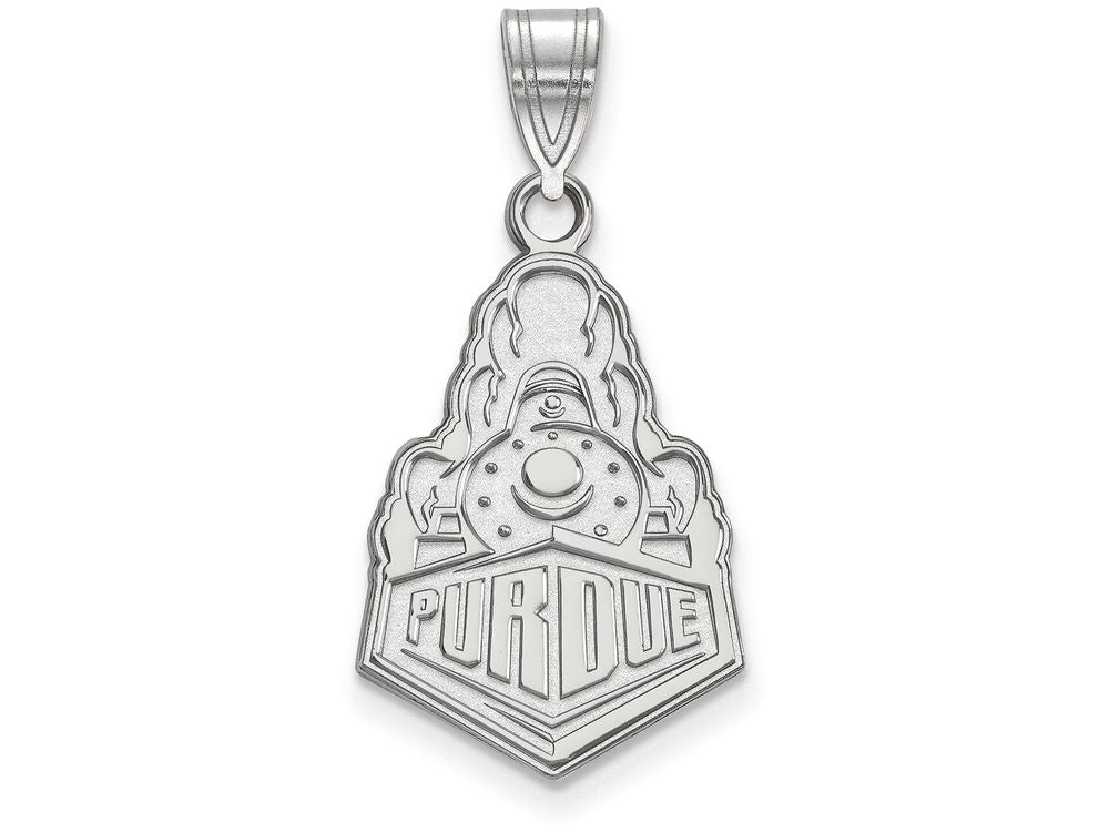 14k White Gold Logoart Purdue Large Pendant