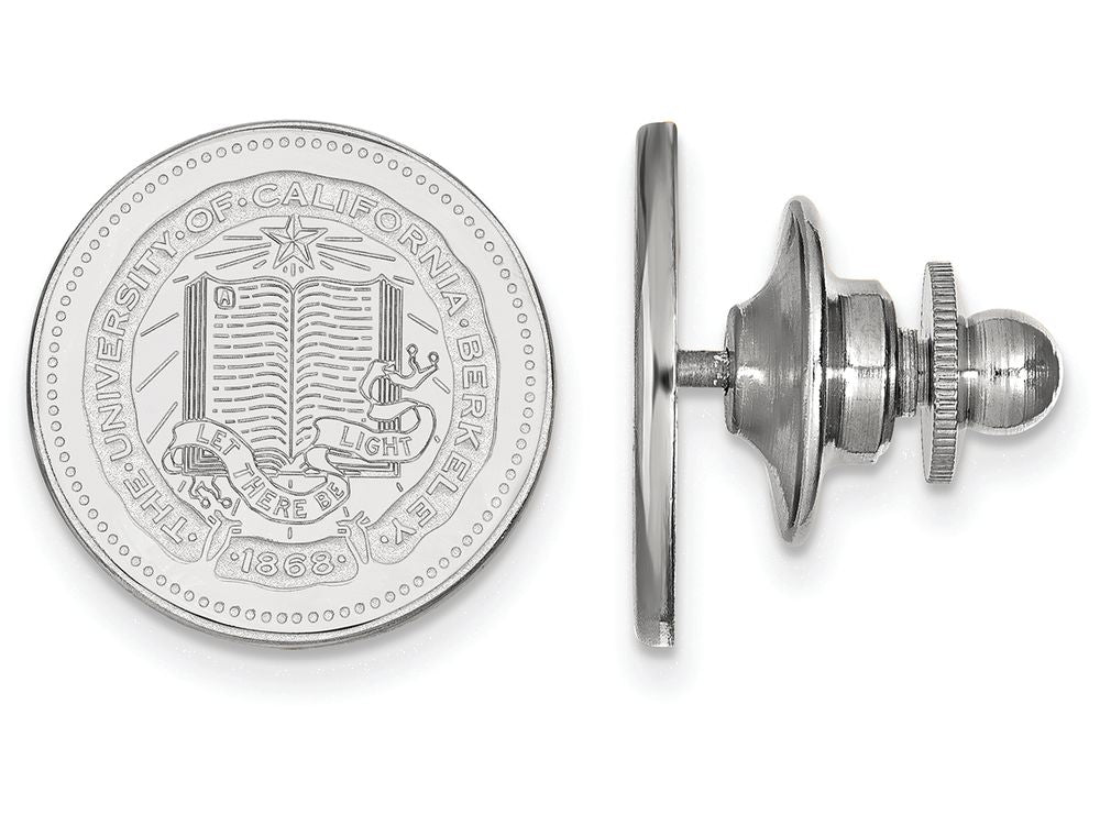 14k White Gold Logoart University Of California Berkeley Crest Lapel Pin