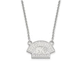 14k White Gold Nhl Logoart Boston Bruins Small Pendant Necklace