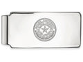 14k White Gold Logoart Baylor University Money Clip Crest