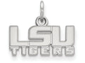 14k White Gold Logoart Louisiana State University Extra Small Pendant
