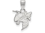 14k White Gold Logoart Georgia Institute Of Technology Small Pendant