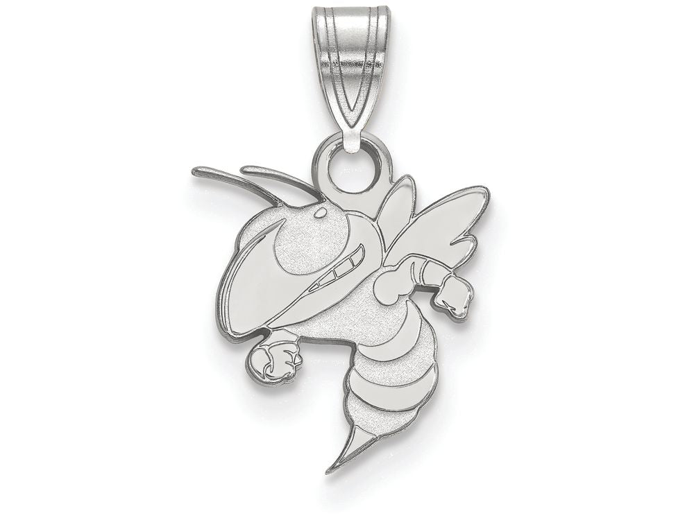 14k White Gold Logoart Georgia Institute Of Technology Small Pendant