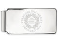 14k White Gold Logoart Syracuse University Money Clip Crest