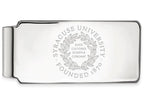 14k White Gold Logoart Syracuse University Money Clip Crest