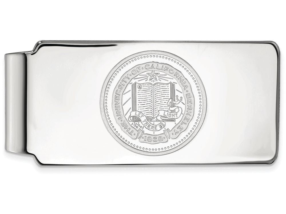 14k White Gold Logoart University Of California Berkeley Money Clip Crest
