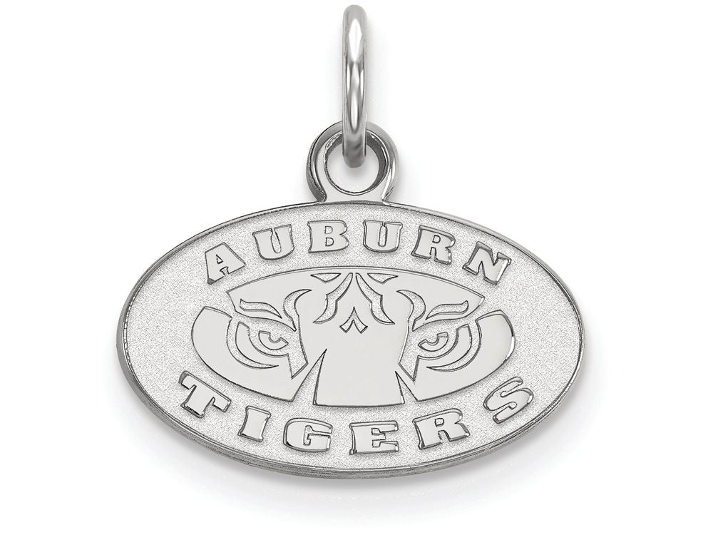 14k White Gold Logoart Auburn University Extra Small Pendant
