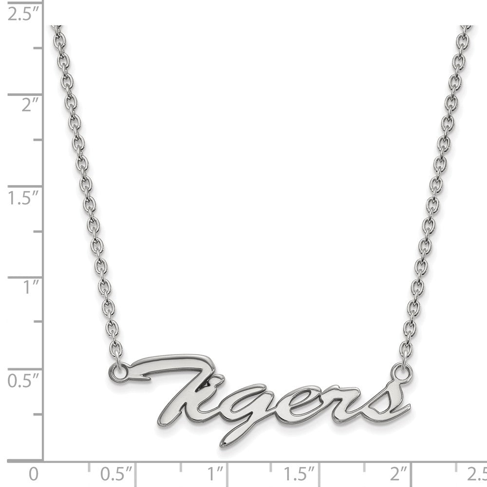 Logoart 14k White Gold Clemson University Extra Small Pendant