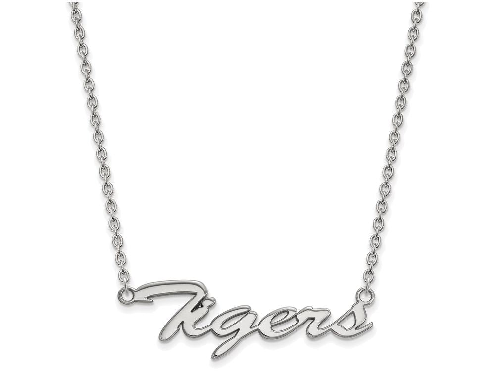 Logoart 14k White Gold Clemson University Extra Small Pendant