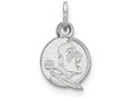 14k White Gold Logoart Florida State University Extra Small Pendant
